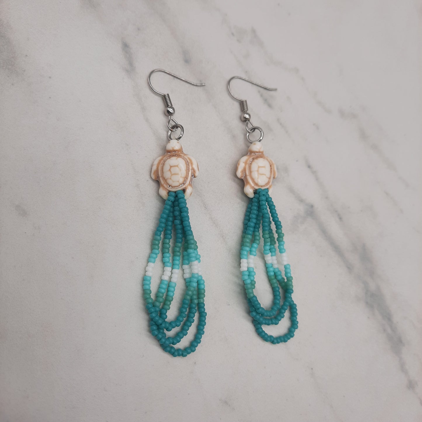 Small Turtle Loops Earrings