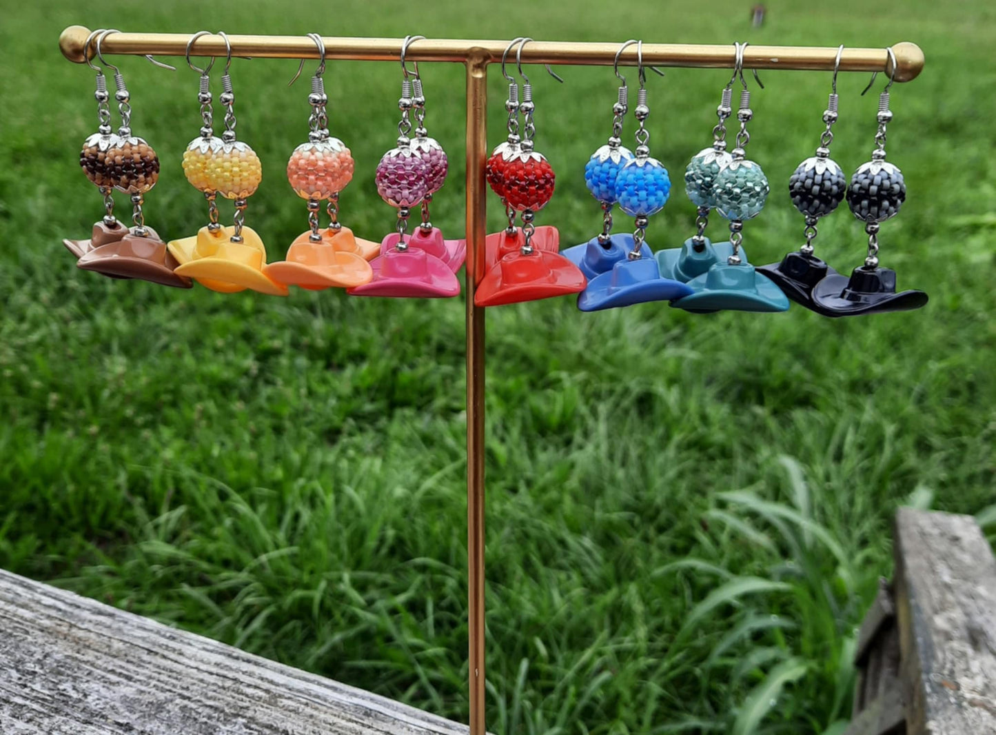 Cowgirl Hat Earrings