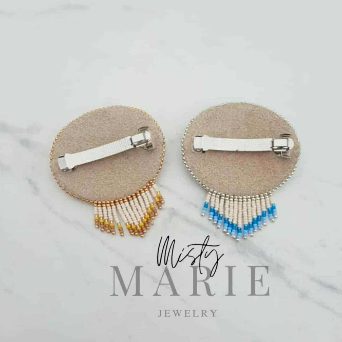 Buckskin Leather Barrette