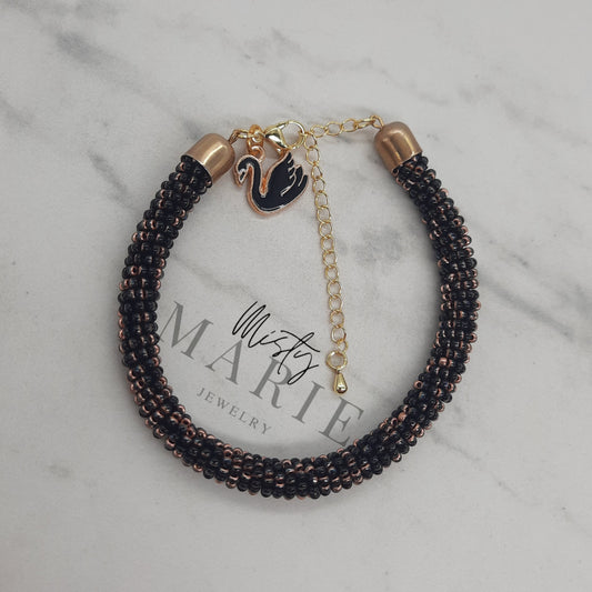 Black Swan wrapped bracelet