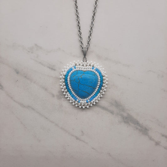 Beaded Heart Necklace
