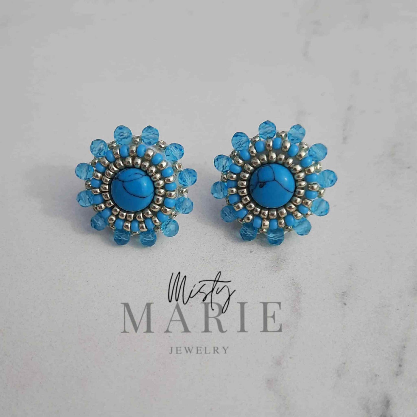 Gemstone Stud Earrings