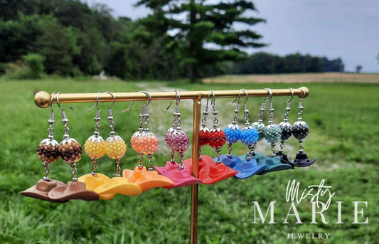 Cowgirl Hat Earrings