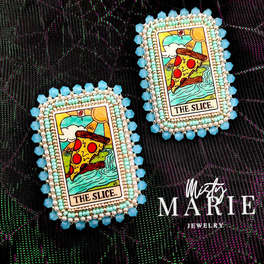 Pizza Tarot Earrings