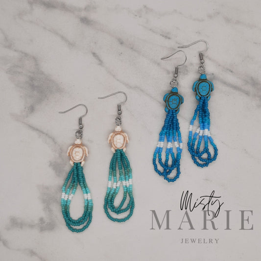 Small Turtle Loops Earrings