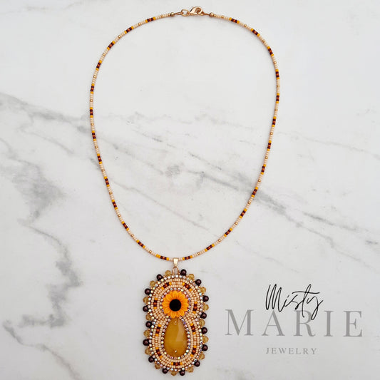 Sunflower Mini Necklace