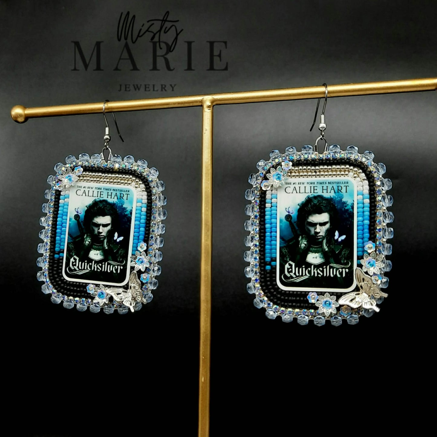 Silver and Butterflies Earrings