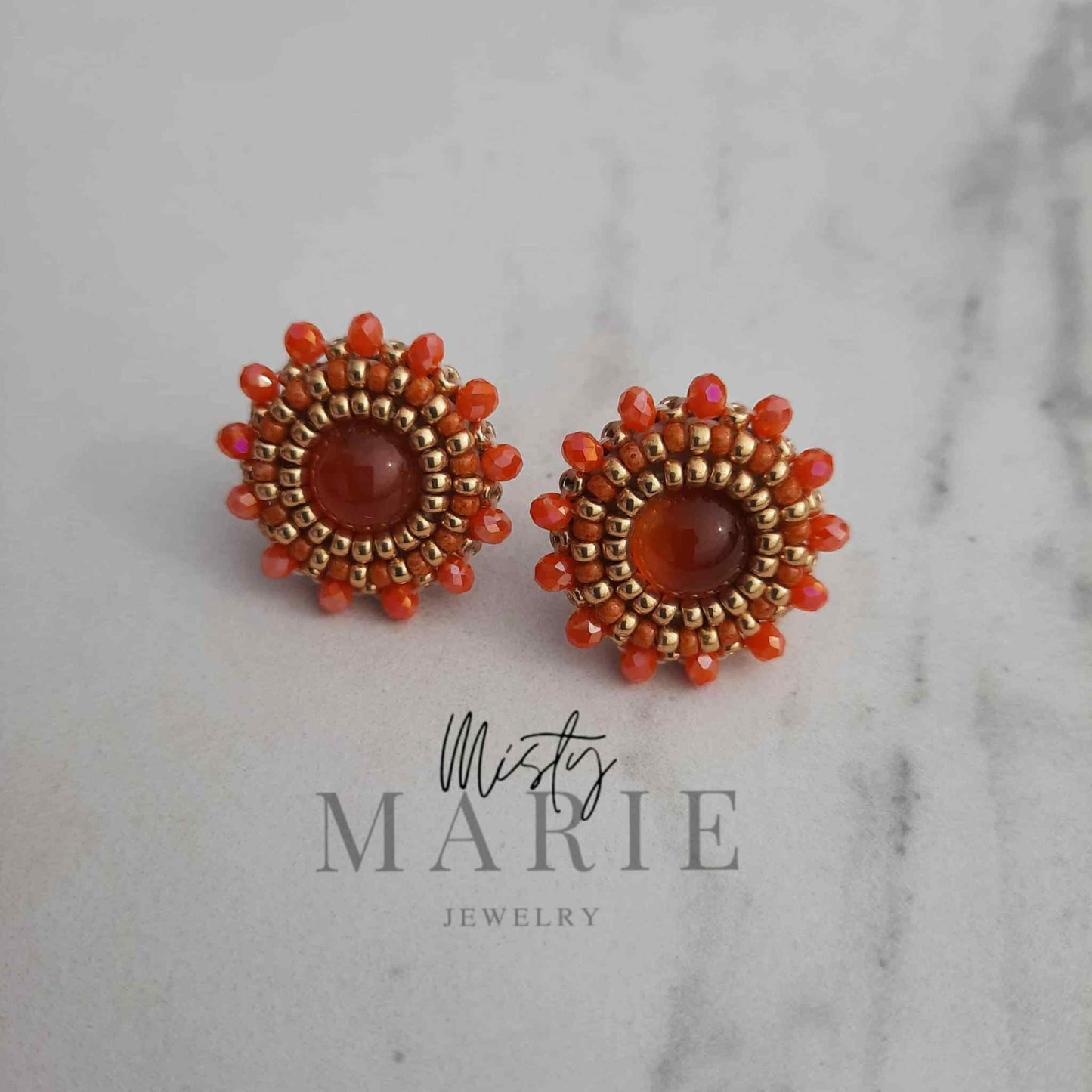 Gemstone Stud Earrings