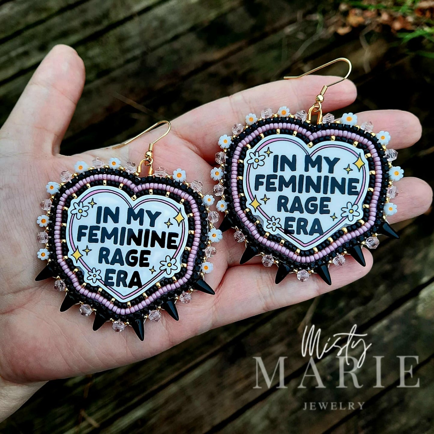 Dark Feminine Rage Earrings