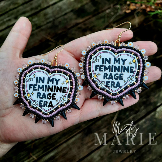 Dark Feminine Rage Earrings